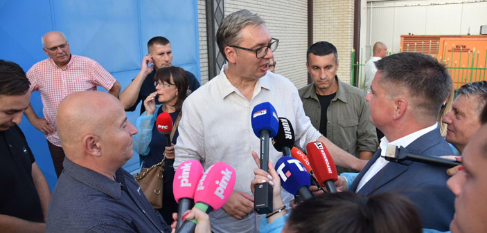 Председник Србије Александар Вучић посетио Лебане